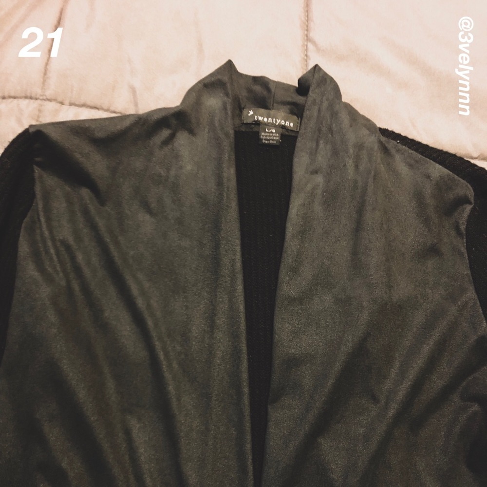 Black cardigan